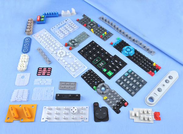 Silicone rubber keys